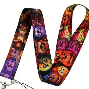 Five Nights At Freddy's Game Characters Faces ID Badge Holder Lanyard School